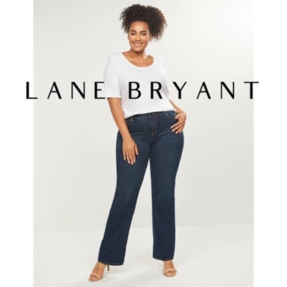Lane Bryant Womens blue Bootcut genius fit jeans Sz 14